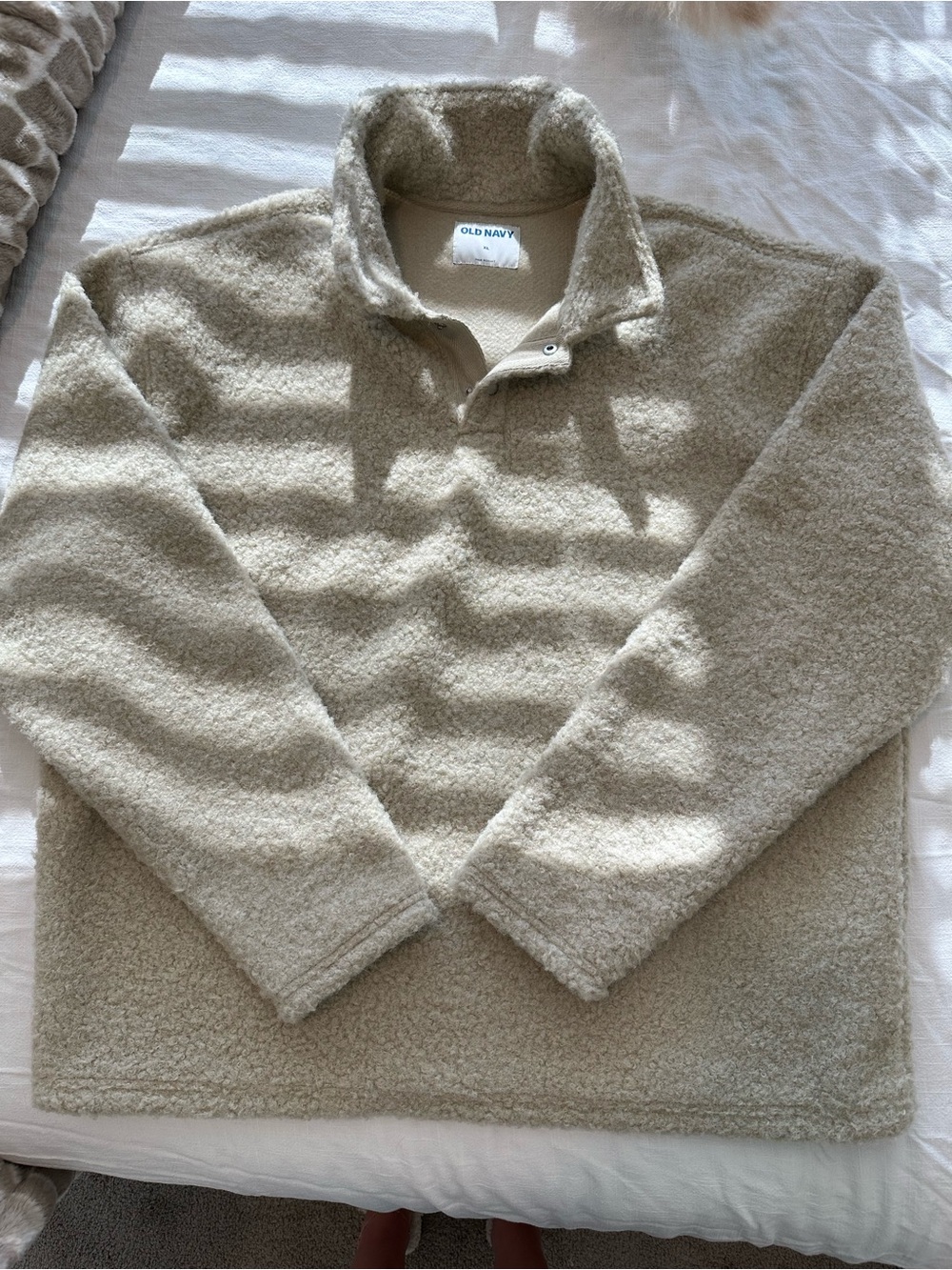 Old Navy Men's Bouclé Sherpa Polo